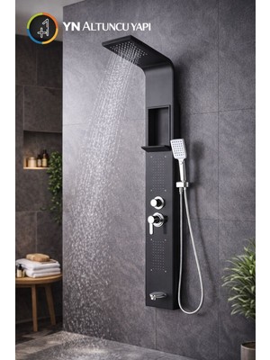 Newarc Domino Duş Paneli Metalik Gri 440971G