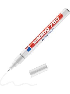 Hype Store Edding 780 Boya Kalemi - Beyaz - 1 Kalem - 0,8 mm Yuvarlak Uç