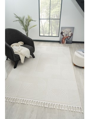 Monaco Iskandinav Halı 33471B Krem