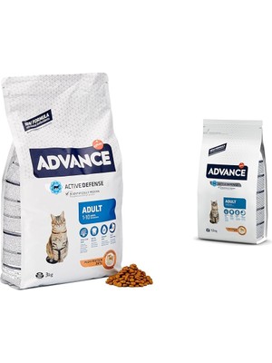 Hype Store Advance Tavuklu ve Pirinçli Yetişkin Kedi Maması 3 kg & Advance Cat Adult Tavuklu Pirinçli Yetişkin