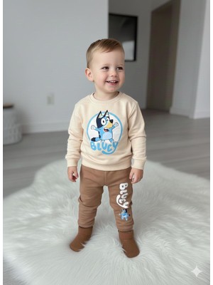 Vovido Kids Bluey Baskılı Alt Üst Takım 2’li