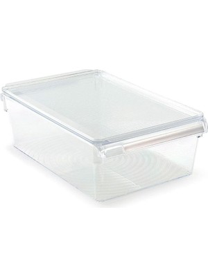 Hype Store Kapaklı Banyo Mutfak Düzenleyici Raf Ps 325 * 205 * 100 mm Beyaz M-E27-40-01K