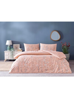 Hype Store Fiona Düz Pamuk Nevresim Takımı, Gül Kurusu, Çift Kişilik