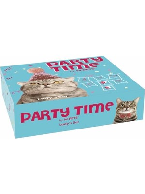 Hype Store M-Pets Party Time Dişi Kediler Için Doğum Günü Seti