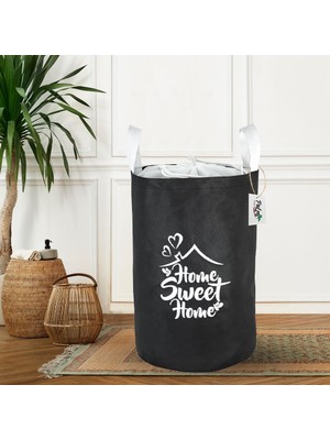 Hype Store Katlanabilir Çamaşır Sepeti - Katlanır Çamaşır Sepeti - Oyuncak Sepeti (Siyah)