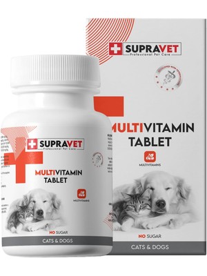 Hype Store Supravet Kedi ve Köpekler Için Multivitamin Tablet 75 Adet