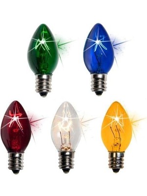 Hype Store Şahnet C7 10W Renkli Parfüm Ampul E14 (5 Adet)
