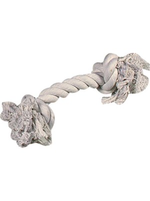 Hype Store 2 Düğümlü Ip Köpek Oyuncak, M, 30 Cm, Beyaz