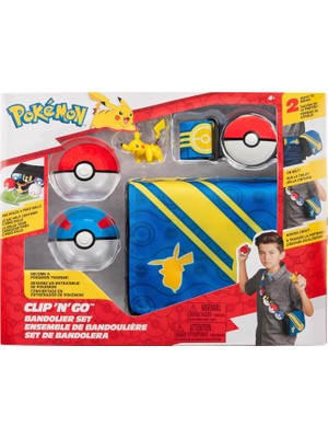 Hype Store Pokémon Bandolier Seti - Pokéball, Great Ball ve Pikachu Temalı Kemer ve Çanta ile Pikachu #4 - W5