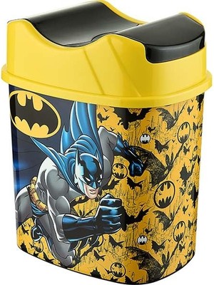 Hype Store Tuffex Batman Lisanslı 5.5 Litre Hazneli Çocuk Odası Çöp Kovası