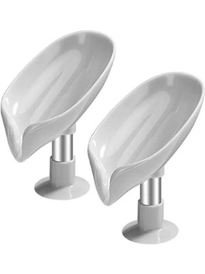 Hype Store Orhanucuzluk 2 Adet Plastik Vantuzlu Su Giderli Katı Sabunluk, Katı Sabun