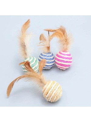 Hype Store Kedi Köpek Oyun Topu Tüylü 1 Adet