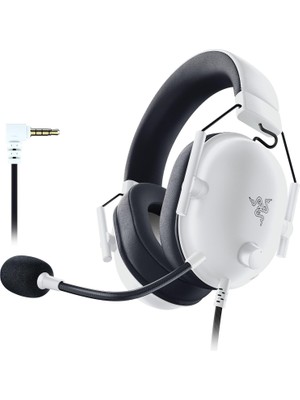 Hype Store Blackshark V2 x - Beyaz Premium Espor Oyun Kulaklığı (50MM Sürücülü Kablolu Kulaklık, Pc, Mac, Ps4,