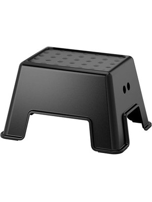 Hype Store Çocuk Tabure-Basamak Banyo Siyah Renk Polipropilen Tabure Kaymaz Taban