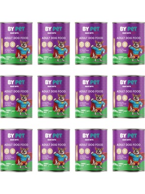 Hype Store Bypet Dana Eti Aromalı Komple Yetişkin Köpek Maması 400 gr x 12 Adet