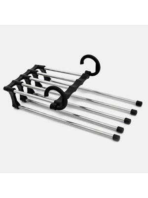 Hype Store Pantolon Askısı Hareketli Dolap Içi 2 Katlı Katlanabilir 5'li,pantolon,kravat,etek,şal,elbise Için O