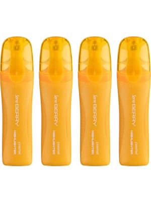 Hype Store Fosforlu Kalem Sarı 4lu Set