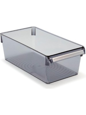 Hype Store M-E27-10-25 Düzenleyici Raf, Dikdörtgen, 290X150X100 Mm, Şeffaf Siyah