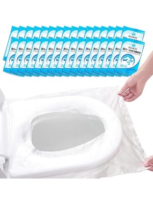 Hype Store Kyrotech Tek Kullanımlık Su Geçirmez Klozet Kapağı Tuvalet Örtüsü, 10 Lu, Antibakteriyel Seyahat, Hi