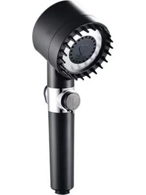 Hype Store Masajlı Filtreli 3 Fonksiyonlu Siyah El Duşu, Handshower, Massage Handshower