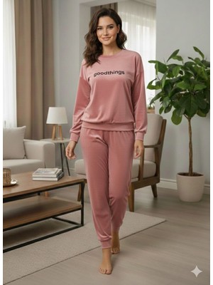 Miss Mavera Kadife Pijama Takımı