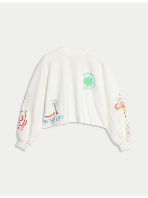Marks & Spencer Tropikal Desenli Sweatshirt