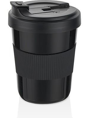Mons 550 ml Kahve Bardağı Bpa Içermez Aç Kapa Kapaklı Yıkanabilir L-00986 Kaydırmaz