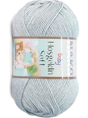 Nako Hoşgeldin (5 Adet) 4895 Traverten Gri El Örgü Ipliği