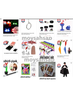 MOYS PARTY & AHSAP Dev Sihirbazlık Seti Basit ve Etkileyici 14 Parça Çocuk  Model
