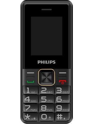 Verto Phılıps Xenium E6105, 128MB, Siyah, 48MB Ram, 1,77INC Ekran, 4g Çift Sim Desteği, Fm Radyo, 1000MAH Pil, Türkiye Kvk Garantili