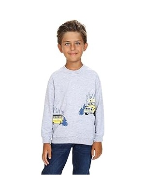 SHC4200 Toontoy Erkek Çocuk Baskılı Sweatshirt