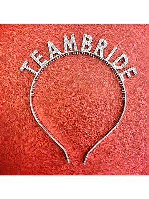 Gümüş Renk Team Bride Taç Plastik – Gelin ve Nedime Tacı