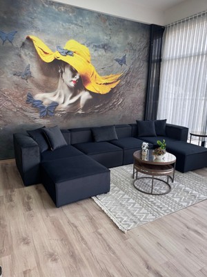 Erduran Mobilya Angelo 6 Modül Zero 21 Köşe Koltuk Takımı