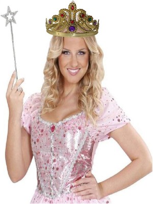 Prenses Tacı Kraliçe Tacı 60 cm ve Peri Asası Setii