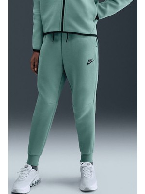 Nike Sportswear Tech Fleece Kids Pant Green Çocuk Fermuar Cepli Eşofman Altı Yeşil