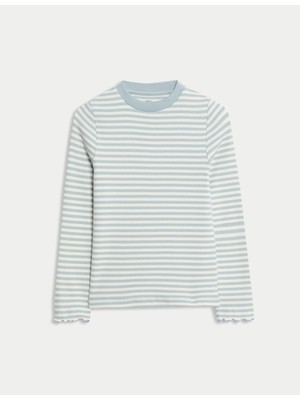 Marks & Spencer Pamuklu Uzun Kollu T-Shirt