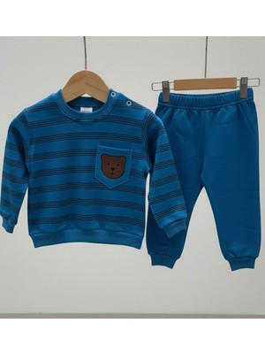 Babexi Ayıcık Cepli 2 Li Bebek Takımı