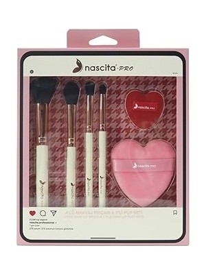 SHC4200 Nascita 4lü Makyaj Fırçası ve 2li Puf Seti - 163