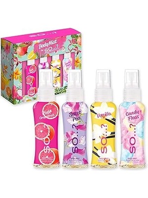 SHC4200 So...? Body Mist Mini Vücut Spreyi Hediye Seti (4X50ML)