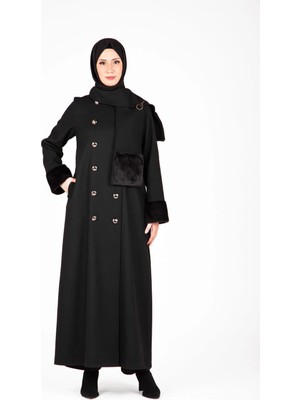 Beyza Atkılı ve Kürk Detaylı Kaban 9455