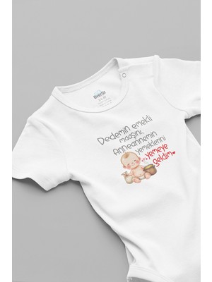 Overoz Dede ve Annaanne Baskılı Bebek Body Zıbın 5937