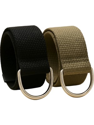 Çantachım Bez Kemer 2'li Set Spor Halka Tokalı Taktik