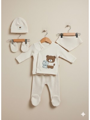 Beşli Hastane Çıkış Seti Yenidoğan Bebek Takım - Babyim