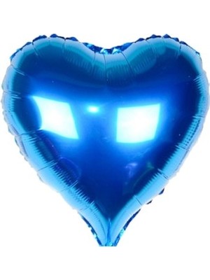 Yg Mavi Kalp Uçan Folyo Balon 80 Cm.