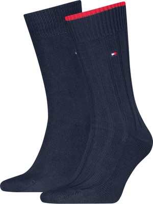 Tommy Hilfiger Th Men Sock 2p Struc Erkek Lacivert Çorap - S701236317