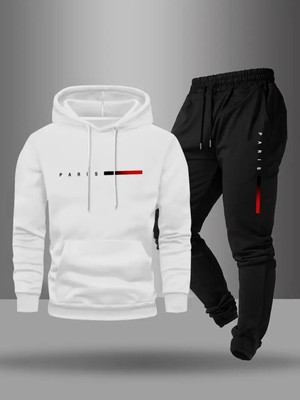 Bellanova Erkekler Için Spor Iki Parçalı Kapüşonlu Sweatshirt ve Pantolon Takımı