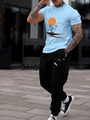 Bellanova 2'li Kombin Set Erkek Klasik Fit Kısa Kollu Tişört