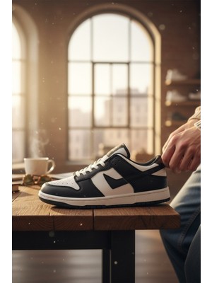 Enoch Erkek Günlük Spor Ayakkabı Retro Basketbol Tarzı Sneaker Dikişli ve Parçalı Sokak Modeli