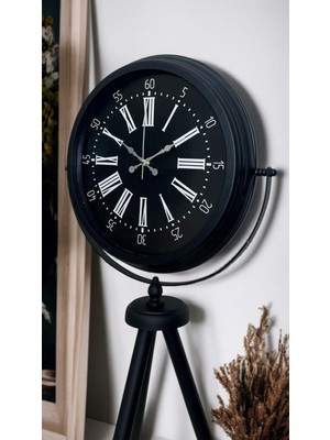 urfakent bilişim ve medya danışmanlık Black Aura Tripod Ayaklı Saat