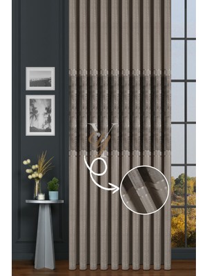 Yunilla Leonessa Pano Fon Perde V-5201 Krem